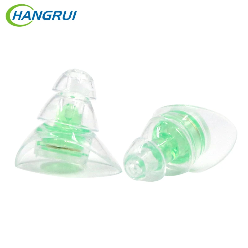 

Hangrui 1 Pair Soft TPU Ear Plugs Sound Insulation Ear Protection Reusable Eartips Noise Reducing Cancelling Earplugs For Sleep