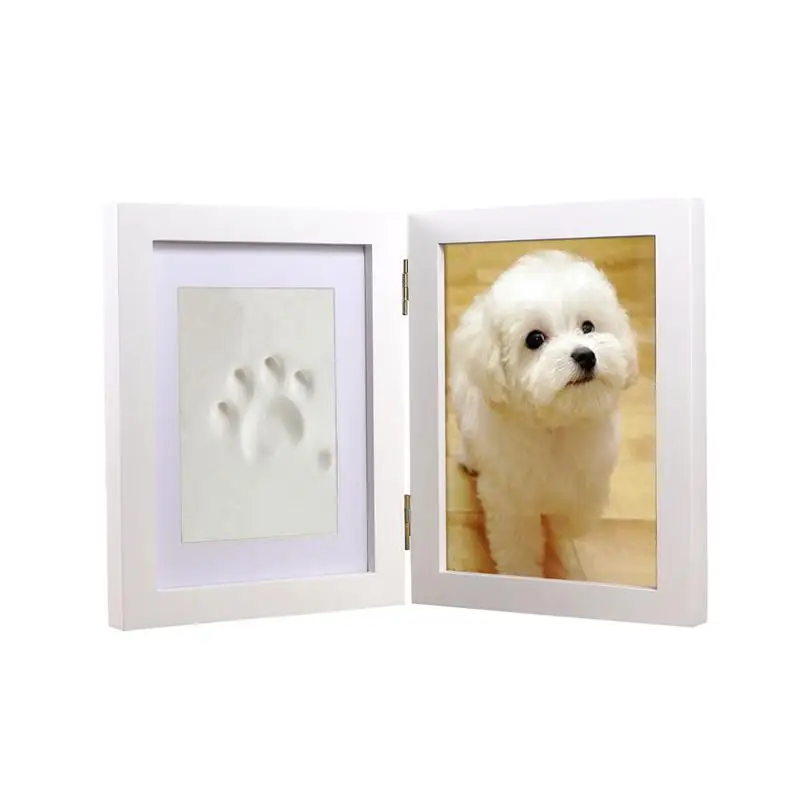 

Dog Puppy Cat Photo Picture Frame Paw Print Pet Keepsake Photo Frame Pet Paw Print Frame For Home Decor