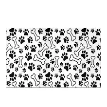 Забавная собачья лапа принты лапки роскошный микрофибровый моющийся ванный ковер для пола ванной спальни гостиной