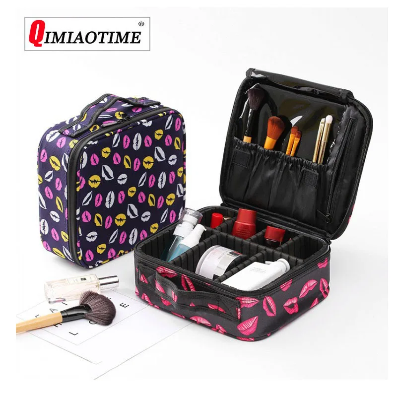 

New Partition Portable Cosmetic Bag Portable Cosmetic Case Korea Simple Tattoo Cosmetics Travel Storage Bag Makeup Box Suitcase