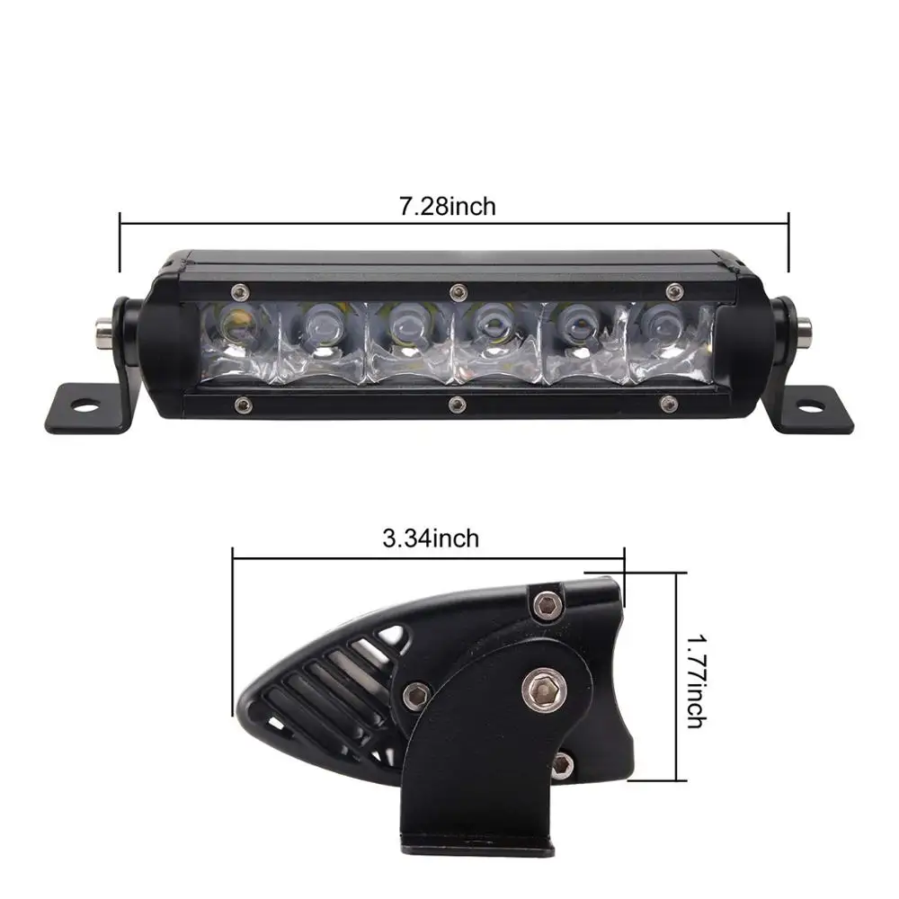 7inch 30W 11inch 50W Led Light Bar Driving Work LightBar Barra Led 12v 24v for SUV Motorcycle Truck Pickup Motor Boat Offroad (4)