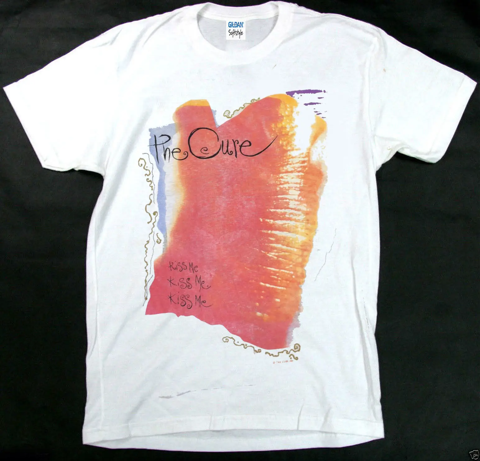 

Very RaRe 1987 The Cure Kissing Tour Concert Band Shirt New Wave Smiths 80s Hipster Tees Summer Mens T Shirt