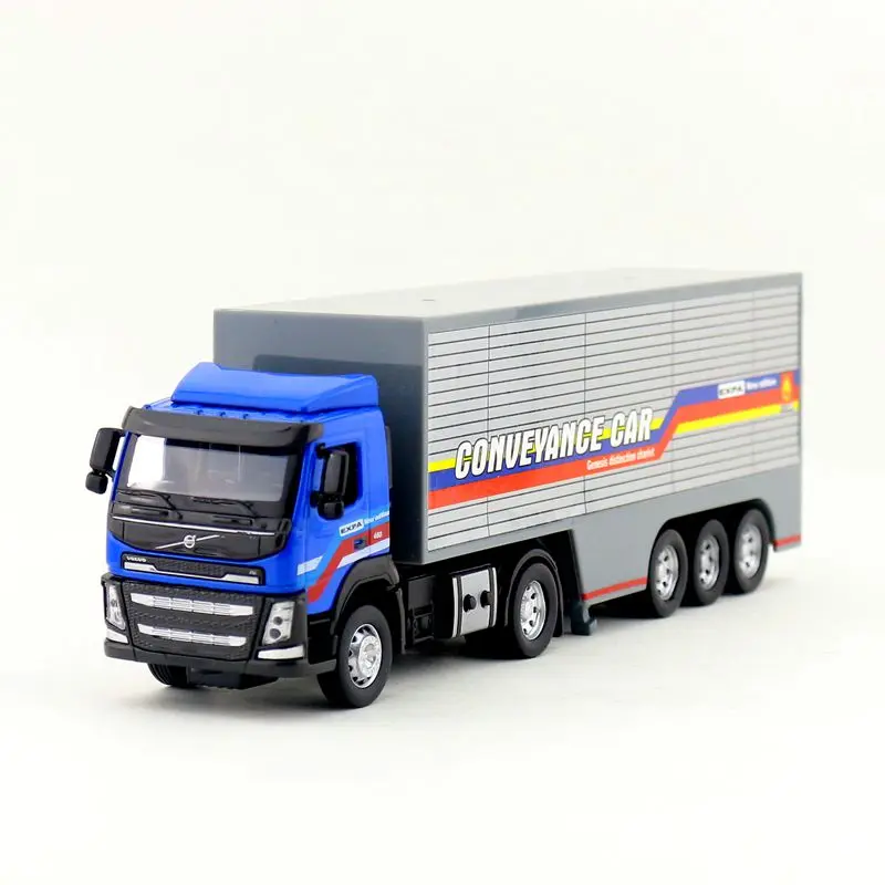

1:50 Scale/Diecast Model/Volvo Container Truck Car/Engineering Toy/Sound & Light/Educational Collection For Children/Gift