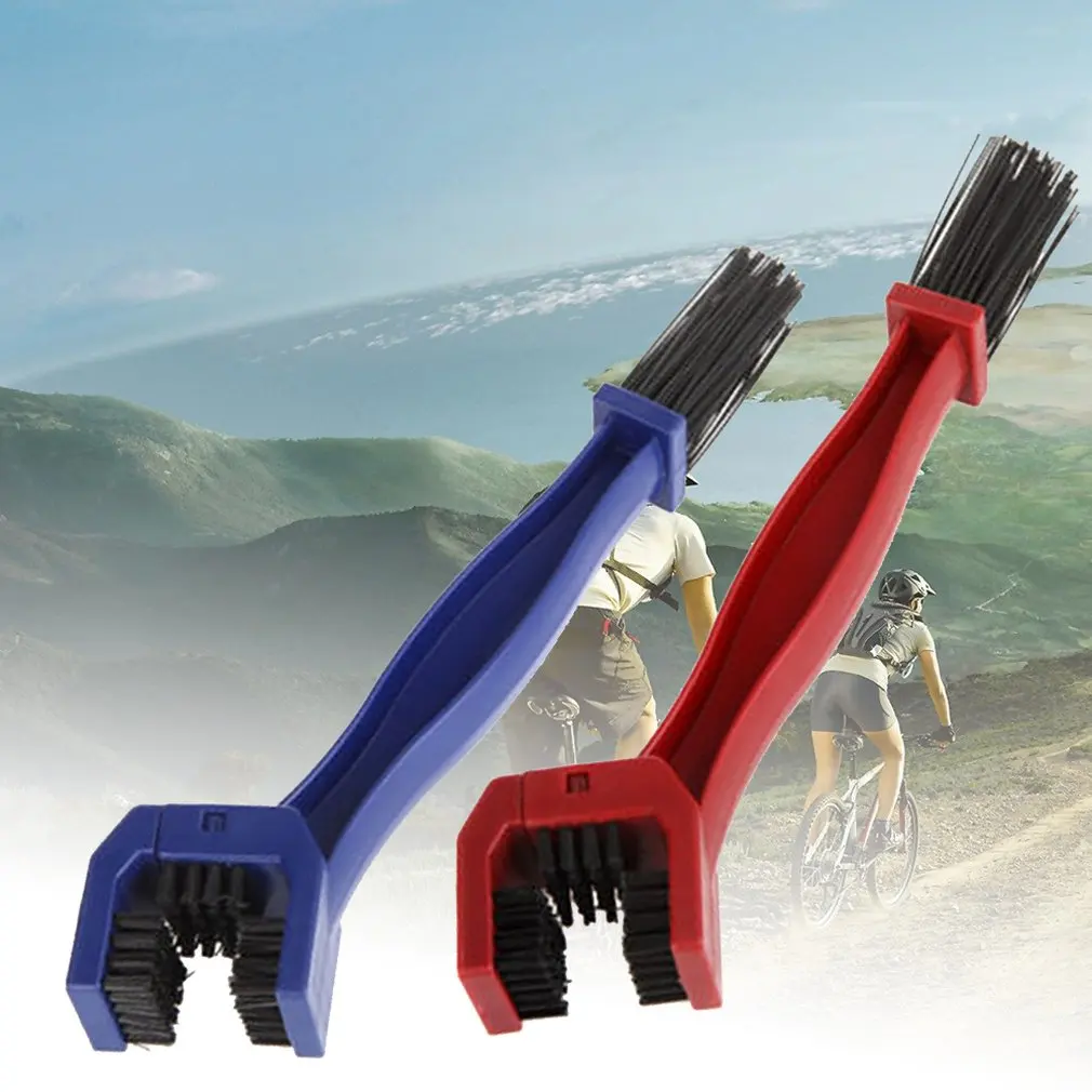 Bicycle Chain Cleaner Bike Clean Machine Brushes Scrubber Wash Tool Mountain Cycling Cleaning Kit Outdoor Sports