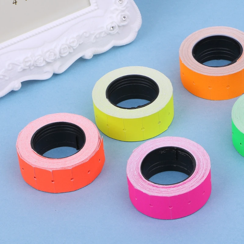 500pcs/roll Colorful Price Label Paper Tag Mark Sticker For MX-5500 Labeller Gun