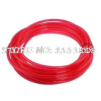 

Clear Red 10mm x 6.5mm Polyurethane PU Air Hose Tube 15M 49.2Ft Long