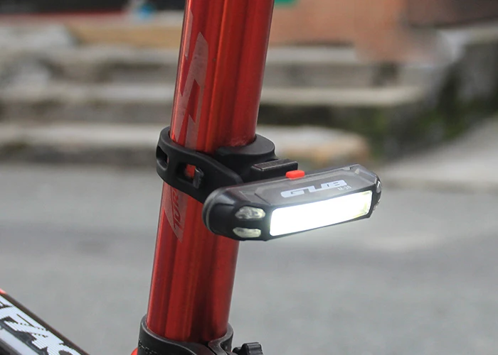 Best 100Lumens 3Color Bicycle Rear Light Red Blue Black LED Taillight MTB Road Bike USB Rechargeable Tail Light Back Lamp for Cycling 9