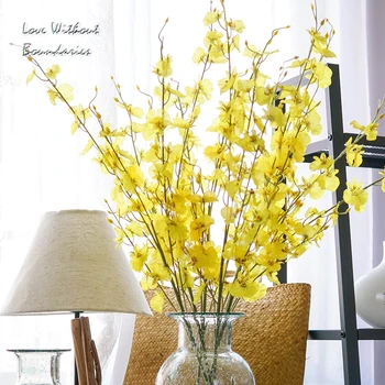 

Dancing orchid, Artificial orchid, Simulation of plant flowers of Phalaenopsis orchid , Size 90cm, 3 bunch a lot