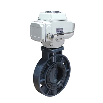 

DN200 8" Economic ON/OFF type Motorized UPVC Lug Butterfly Valve Electric Motor Operated Actuator PVC Butterfly Valve