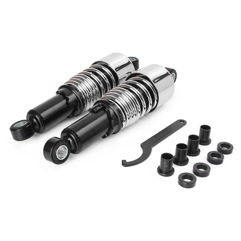 267mm Adjustable Rear Shock Absorber Suspension Round For Harley Davidson Motorcycle Parts Black Chrome