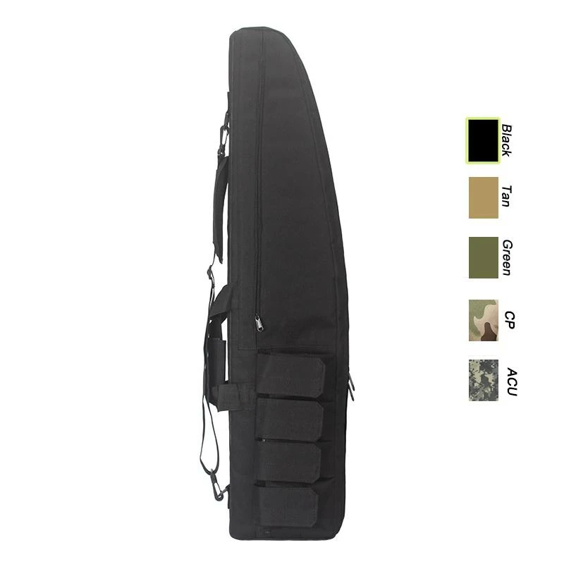 120 см тактический сверхмощный противоударный винтовочный пистолет сумка охотничий чехол для переноски сумка - Цвет: Черный цвет