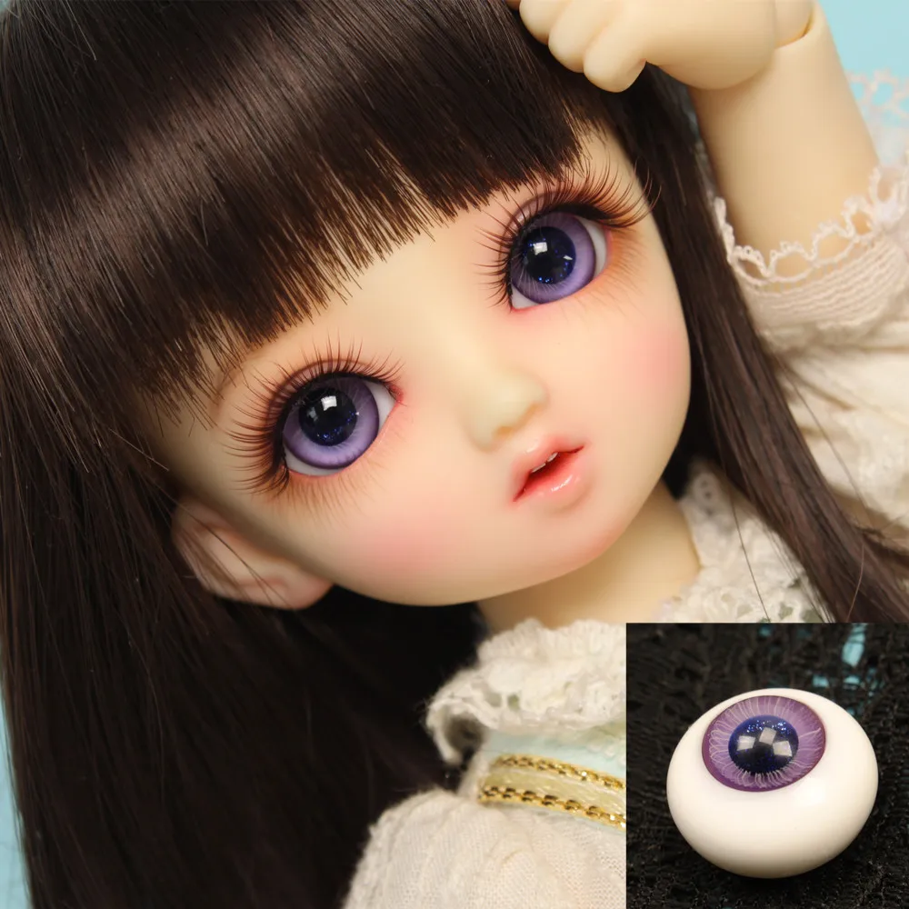 

1/3 1/4 1/6 1/8 doll Eyes bjd doll eye 16mm 18mm 20mm 14mm Purple Resin-like glass eyeballs