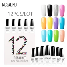 12 шт./лот) Розалинд 10 мл набор для маникюра Vernis Набор для маникюра! полупостоянная Гель-лак для ногтей, лак удаляющийся замачиванием