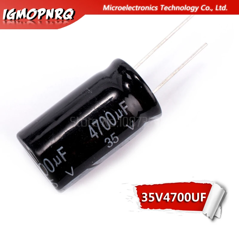 

5 шт 35V4700UF 18*30 мм 4700 мкФ 35V 18x30mm Алюминиевые Электролитические Конденсаторы DIP