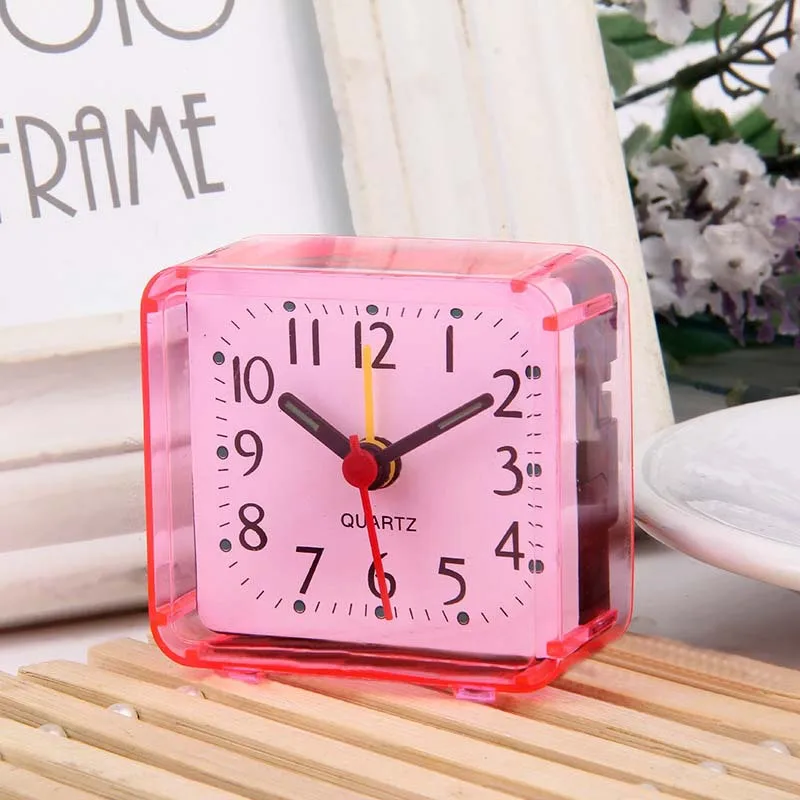 2pc home decor Stylish minimalist alarm clock design square Imitation