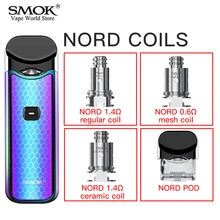 Vapesmok Nord Pod vaporisateur комплект для катушки Cigarro Eletronico Vaporizador Pod Vape катушка для Nord VS NOVO S8066