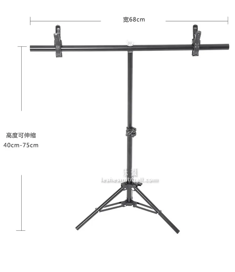  Photographic background bracket PVC panel gradient background stand photo platform frame 40-75cm CD