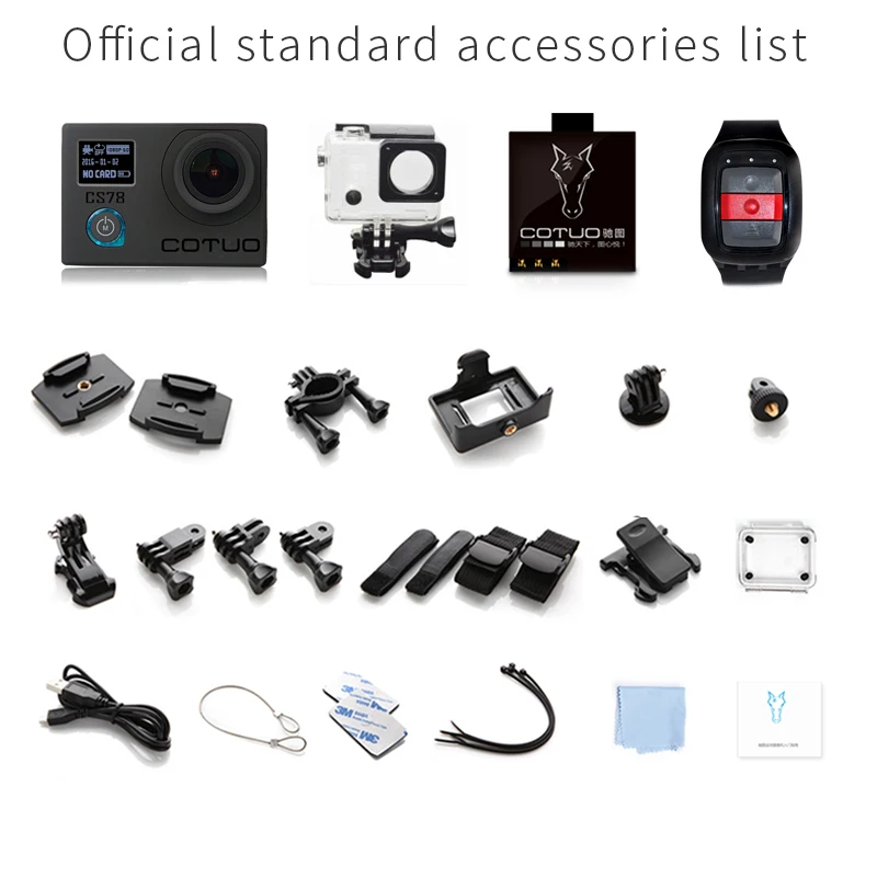  Original COTUO CS78 Action camera Ultra HD 1080P 30fps WiFi 2.0