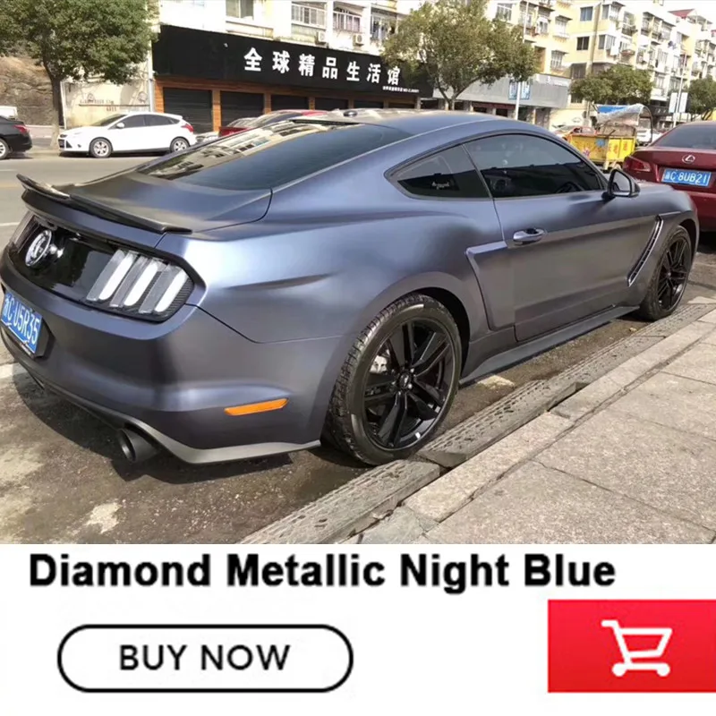 2018 New Diamond metallic night blue full wrap car vinyl wraps matte