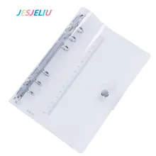 1 предмет A6 ПВХ обложка дневника DIY прозрачный Цвет 6 отверстий спираль журнал распорядок дня Тетрадь раковиной листа связующий дневник планировщик чехол для нового IPad