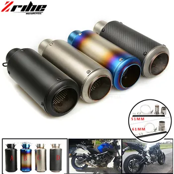 

For 36-51 / 61mm Motorcycle Exhaust Pipe Scooter Modified Muffler Pipe Universal For YAMAHA FZ6 /600 FAZER /S2 2004 2005 2006 20