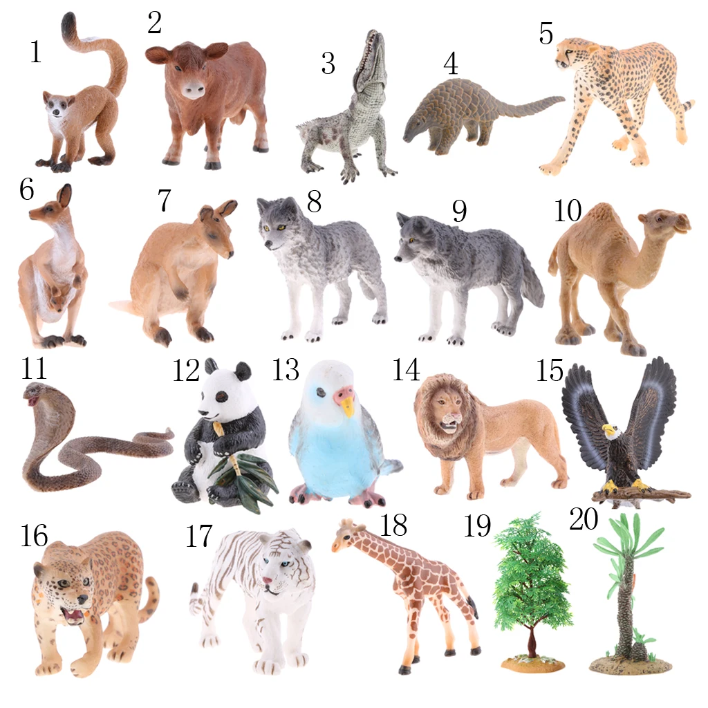 Forest Animal Model Tiger Lion Giraffe Buffalo Eagle Wolf Kangaroo Crocodile Panda Figurine Action Kids Playset Toy Gift Forest Animal Model Tiger Lion Giraffe Buffalo Eagle Wolf Kangaroo Crocodile Panda Figurine Action Kids Playset Toy Gift