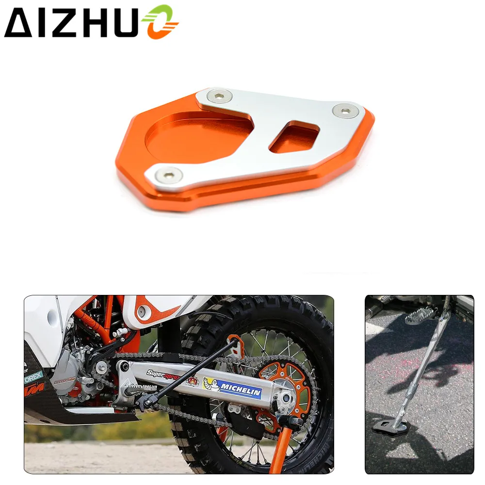 CNC Aluminum Motorcycle Side Stand Enlarge Pads Kickstand Extension Plate For ktm 1290 Adventure 1090 adventure 1290 Super ADV R