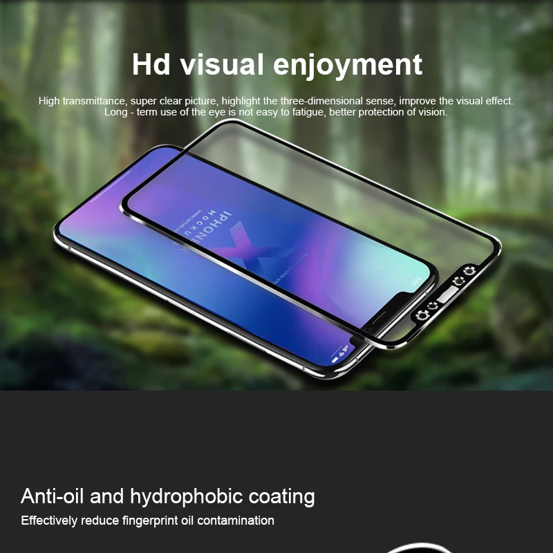 9H 10D закаленное стекло из алюминиевого сплава с закругленными краями для iPhone X XS MAX XR 11 Pro Max iPhoneX Защитная пленка для экрана с полным покрытием