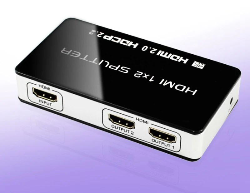 4K HDMI Splitter 1x2 Distributor HDMI Video Splitter Box UHD 1080P 3D