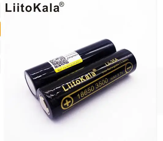 4 шт. оригинальные LiitoKala Lii-35A 3,7 в 18650 3500 мАч 10 А разрядные аккумуляторные батареи