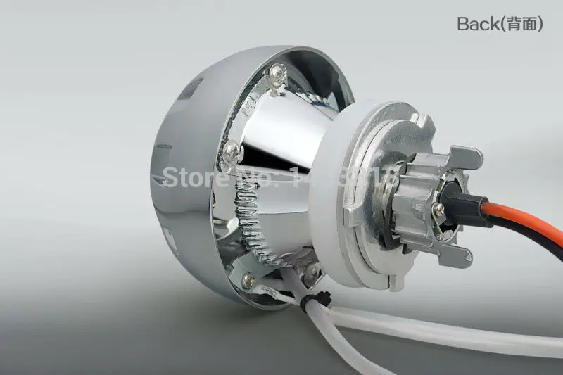 35 Вт 12 г 2 дюйма Hid объектив проектора фара для мотоцикла красный белый синий Ангел
