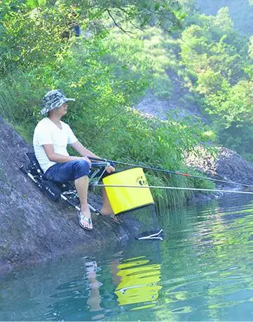 Новое складное рыболовное кресло портативный рыболовный ящик светильник многоцелевой рюкзак пляжные стулья с выдвижными ножками