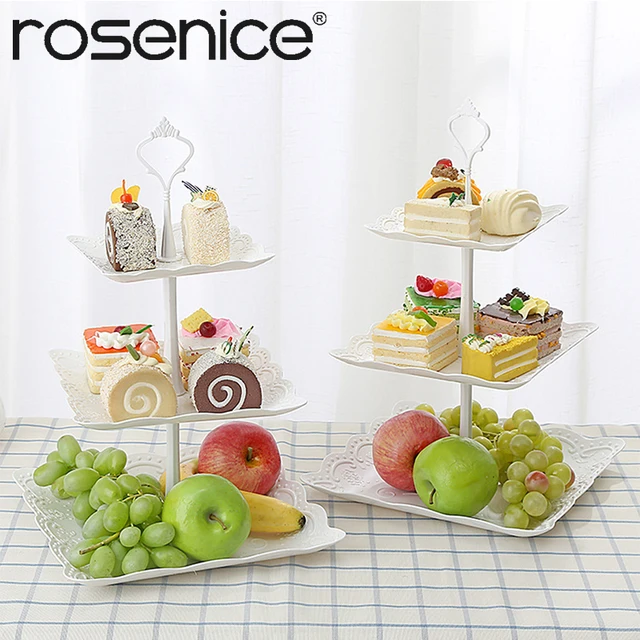 Three Tier Cake Display Stand Fruit Plate Afternoon Tea Party Three Tier Cake Display Stand Fruit Plate Afternoon Tea Party Serving Platter Cupcake Dessert