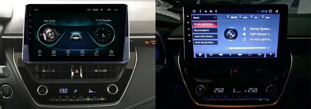 ZaiXi Android автомобильный мультимедийный плеер gps аудио Радио стерео для Toyota Corolla стиль навигация NAVI BT wifi HD