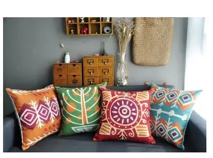 45x45 سنتيمتر جنوب شرق آسيا البوهيمي نمط وسادة غطاء الملونة وسادة غطاء القطن الكتان المخدة مكتب أريكة رمي المخدة 45x45 سنتيمتر جنوب شرق آسيا البوهيمي نمط وسادة غطاء الملونة وسادة غطاء القطن الكتان المخدة مكتب أريكة رمي المخدة