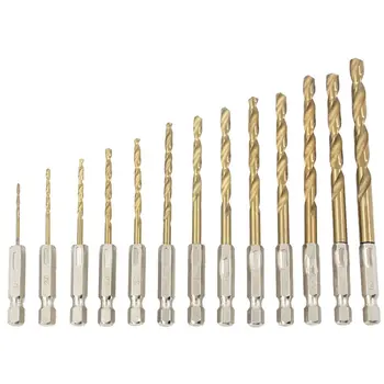 

Tile Glass Brick Wall Wood Hole Opener External Cooling Versatile Rugged Hex Handle Titanium Plated Twist Drill
