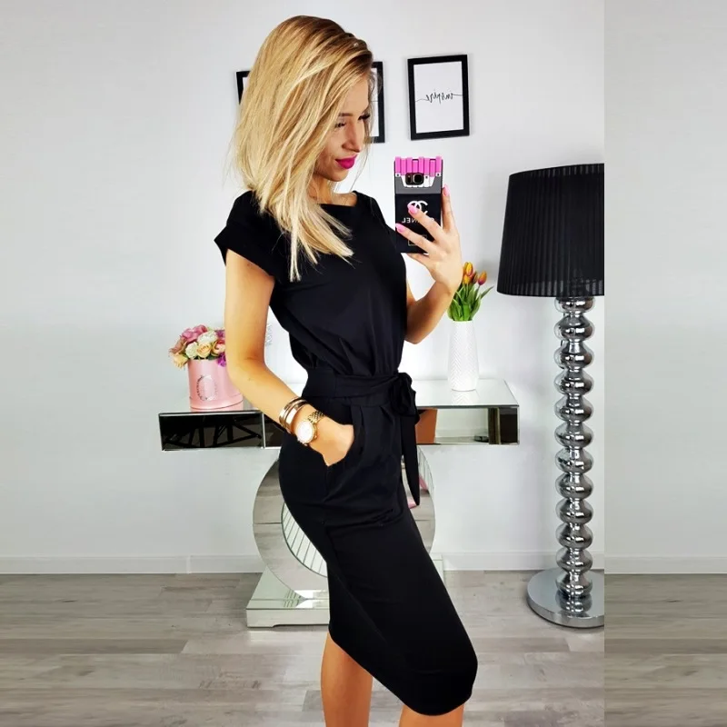 Summer Dress 2018 New Women Casual Vintage Dress Sexy Bandage Bodycon Short Sleeve Dresses Sundress vestido Dresses