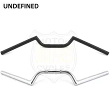 Универсальный черный мотоцикл велосипед Регулируемый Поворотный руль шириной 7/" 22 мм ручка бар Евро стиль кафе гонщик старошколы