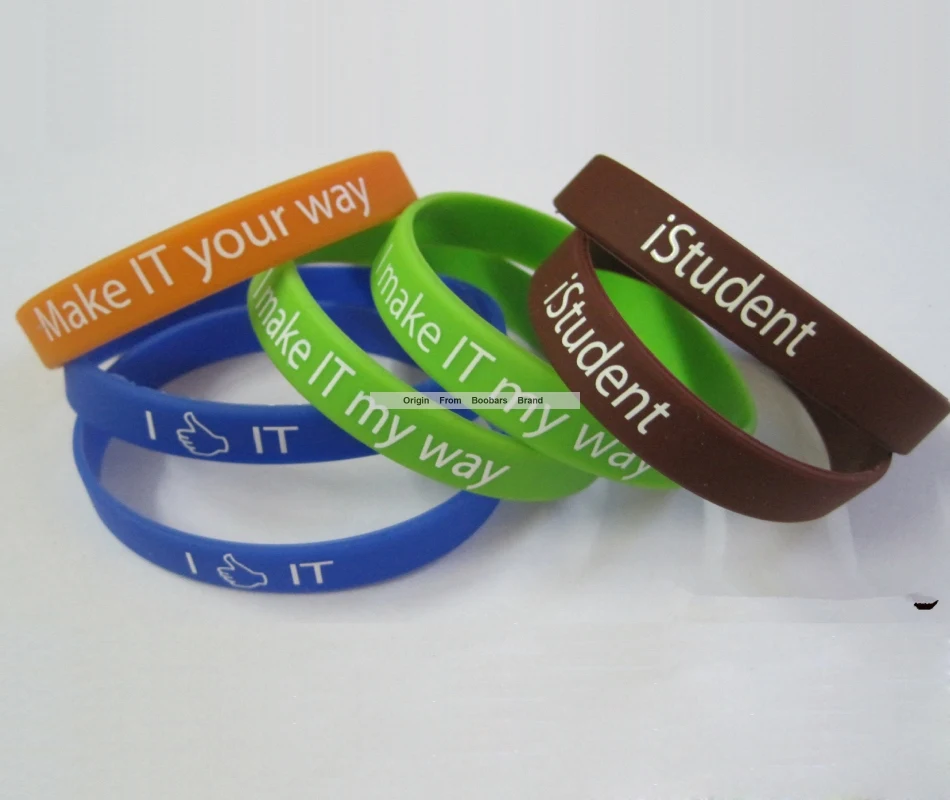Custom Any Color Accepted Pantone Color Made Silicone Rubber Wristbands