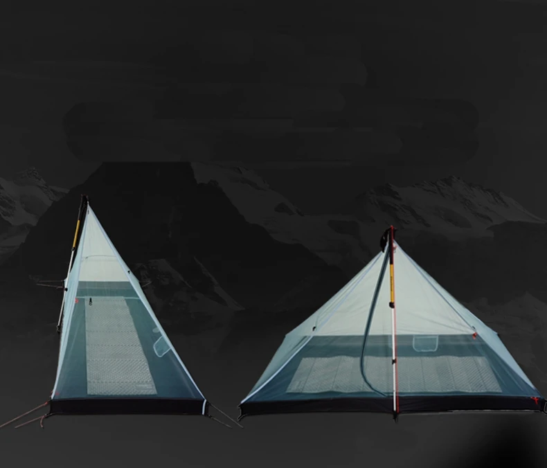 3F UL gear для одного человека 15D силиконовое покрытие, двухслойная палатка carpas de camping, Сверхлегкий Кемпинг, 3 сезона