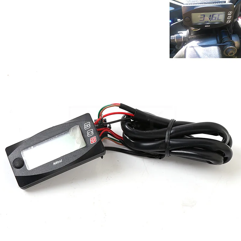 

Universal Motorcycle Waterproof Digital Air Thermometer Moto LED Voltmeter Alarm Meter Time Hour Clock For Honda Kawasaki Yamaha