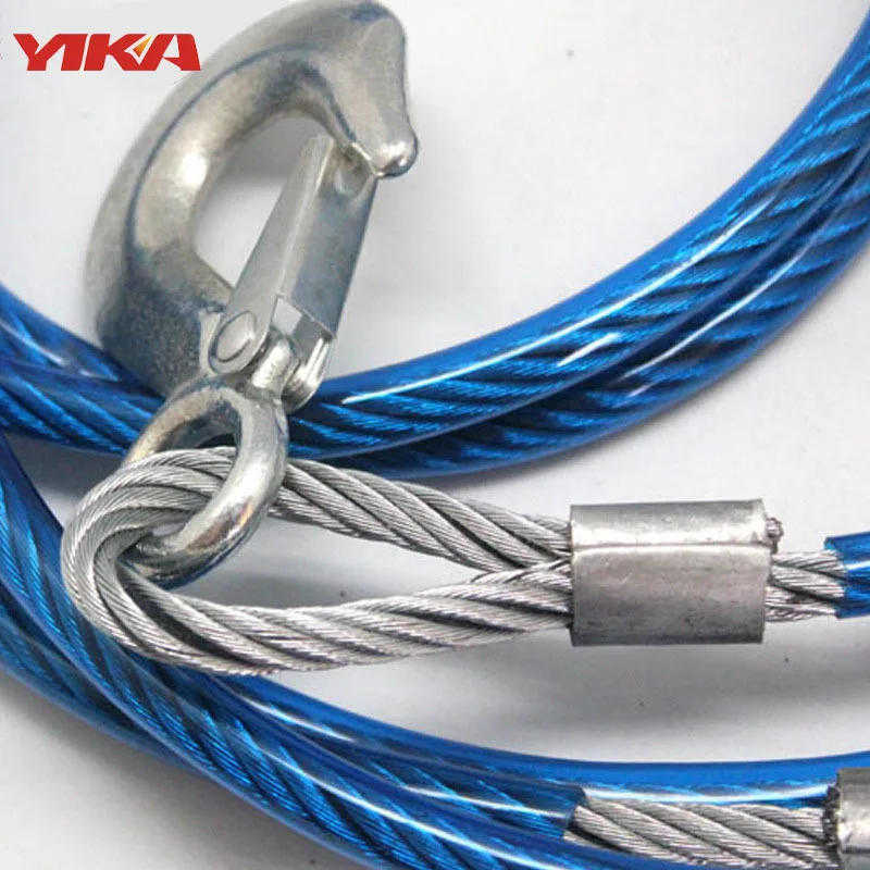 New Arrive 4 m 3 Tons Automobile Trailer Rope Steel Wire Trailer Rope