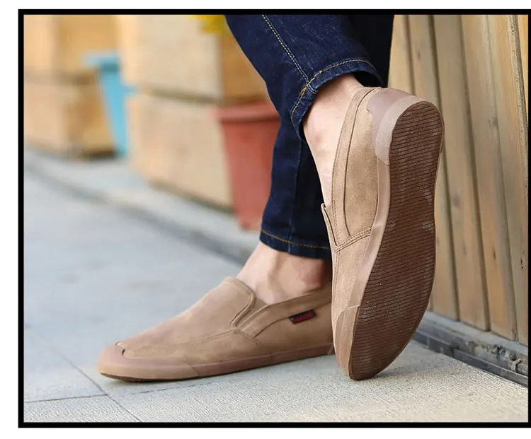 ZDRD/модные летние мужские парусиновые туфли на плоской подошве; дышащие повседневные Мокасины; Мужская обувь; лоферы; удобная обувь без застежки