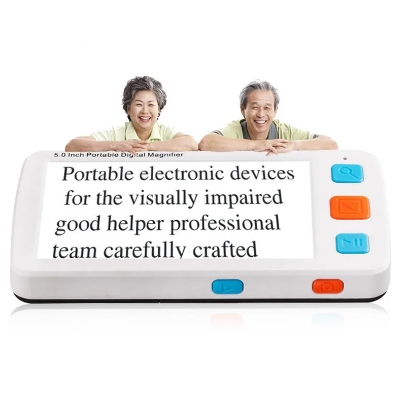 

5 Inch Lcd Modes Low Vision Portable Digital Video Magnifier Microscope Handheld Electronic Visual Aids For Reading Aid(Uk Plu