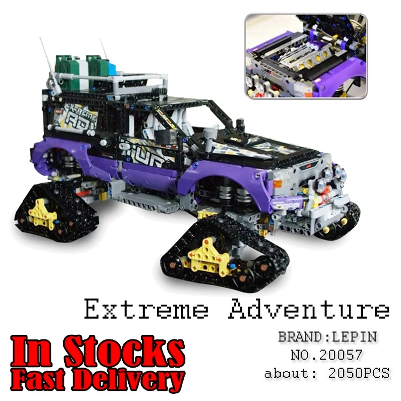 

Lepin 20057 2050Pcs Genuine Technic Mechanical Series The Ultimate Extreme Adventure Car Set Building Blocks Bricks Toys 42069