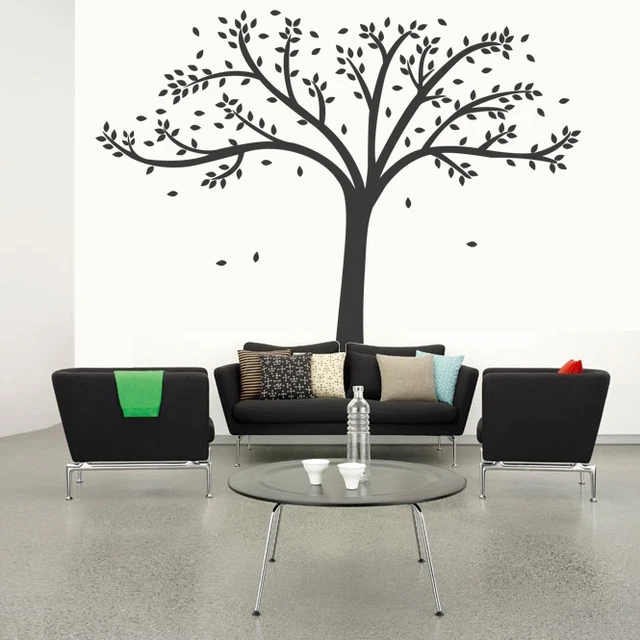Sticker Mural Arbre Pour Bureau Autocollants Muraux Forêt Pour