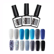 LEMOOC 12 мл Гель-лак для ногтей чистые цвета замачиваемый УФ Гель-лак для ногтей 54 цвета гель для ногтей с блестками Дизайн ногтей маникюр гель лак для ногтей