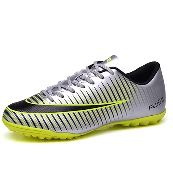 

ZHENZU Men Boy Soccer Shoes Football Boots TF Hard Court Sneakers Trainers Eur Size 35-44 krampon futbol orjinal voetbalschoenen