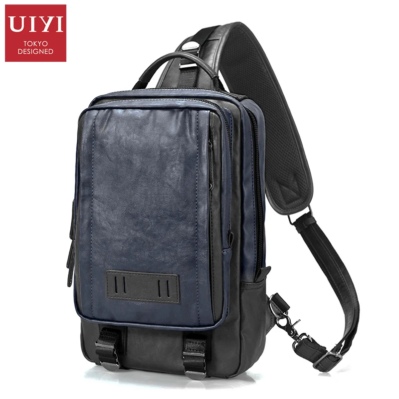 Prix pour UIYI Hommes Épaule Bandoulière Sac Voyage Vélo PU Poitrine Messenger Satchel Sacs D'embrayage Sac Prix pour UIYI Hommes Épaule Bandoulière Sac Voyage Vélo PU Poitrine Messenger Satchel Sacs D'embrayage Sac