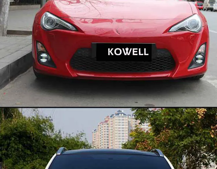 Kowell стайлинга автомобилей противотуманных фар для toyouta Camry Corolla Vios Горец RAV4 СИД DRL дневные Бег свет Автомобильные Интимные аксессуары